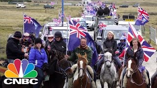 UK Sends Troops to Protect Falkland Islands  CNBC [upl. by Aneekal]