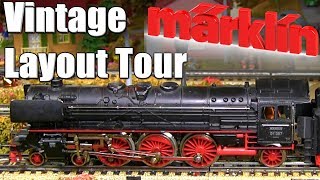 Vintage Marklin HO Scale Model Railroad Layout Tour 1950s Märklin Model Railway [upl. by Nnaitak]