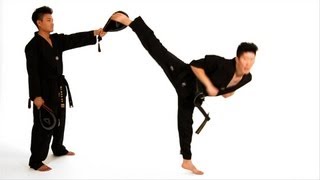 How to Do a Spinning Hook Kick  Taekwondo Training [upl. by Hagerman870]