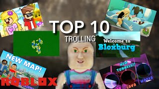 TOP 10 BEST ROBLOX GAMES TO TROLL ON [upl. by Massab]