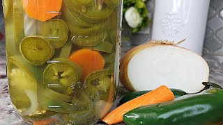 PICKLED JALAPENOS  Easy Pickled Jalapeños Recipe  Jalapeños En Escabeche [upl. by Lesslie733]