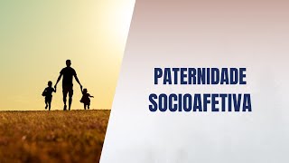 Paternidade socioafetiva [upl. by Ennovaj]