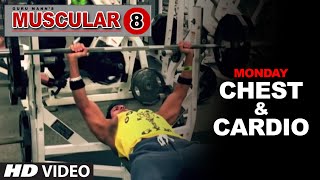 Monday Chest Workout amp Cardio Workout  MUSCULAR 8 by Guru Mann [upl. by Enyahc]