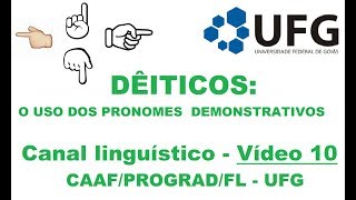 Dêiticos pronomes demonstrativos [upl. by Haeluj]