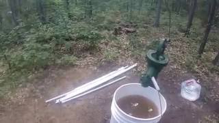 Flushing a shallow well [upl. by Eidde]