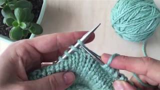 How to Knit the Sl1 K1 psso Stitch [upl. by Annaihs]