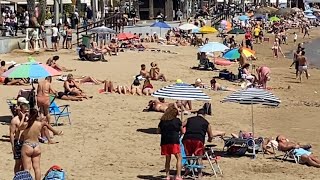 Torrevieja beaches Sunday 9 April [upl. by Ydeh759]