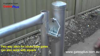 Gate Latch 2 way for round pipe and square [upl. by Aneerahs]