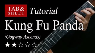 Oogway Ascends Kung Fu Panda  Guitar Lesson  TAB [upl. by Sherer884]