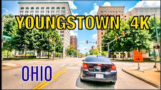 YOUNGSTOWN 4K  Driving Downtown  OHIO [upl. by Orabel]