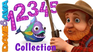 12345 Once I Caught a Fish Alive  Number Song  Nursery Rhymes Collection from Dave and Ava [upl. by Alejandrina]