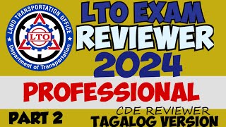 2024 PROFESSIONAL LTO EXAM REVIEWER TAGALOG PART 2 [upl. by Stilwell660]