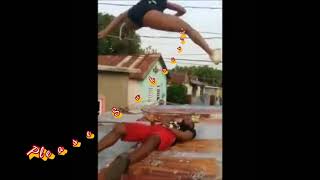 Roof Top Daggerin Dance  Jamaican Dance [upl. by Ecitnerp432]