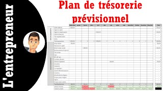 Faire un plan de trésorerie prévisionnel sur Excel [upl. by Okim]