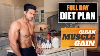 Full Day Diet for CLEAN MUSCLE GAIN program by Guru Mann [upl. by Ytineres932]