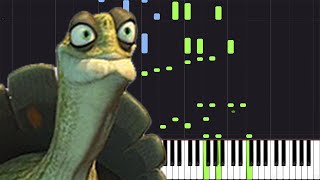 Oogway Ascends  Kung Fu Panda Piano Tutorial Synthesia  Akmigone [upl. by Evyn]