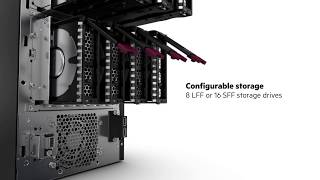 HPE ProLiant ML110 Gen10 Server Flexible Storage Vignette [upl. by Ennovyhc]