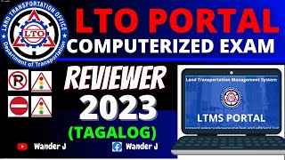 LTO PORTAL EXAM REVIEWER COMPUTERIZED EXAM  TAGALOG  LTO PORTAL NEW EXAM PROCESS [upl. by Aelber855]