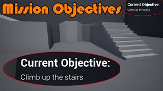 How To Create A Mission Objectives System  Unreal Engine 4 Tutorial [upl. by Oznohpla409]