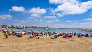 Torrevieja Beach  Playa del Acequion Spain [upl. by Kelwin]