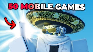 50 Mobile ROBLOX Games to Play when Youre Bored [upl. by Okramed731]