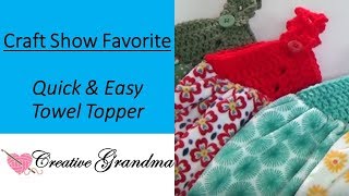 How To Crochet Quick amp Easy Towel Topper [upl. by Tomas]