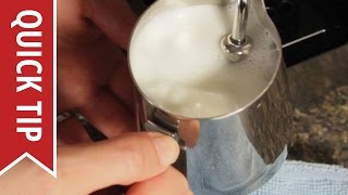 How to AutoFroth Milk for Lattes [upl. by Htinek731]