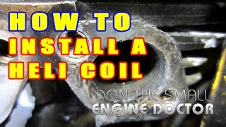 How To Fix Stripped amp Damaged Exhaust Threads Using HELI COILS  Thread Inserts [upl. by Annot]