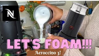 How To Foam Milk With Aeroccino 3 Make Coffee With Foam Tips amp Tricks  Easy Foamed Latte Recipe [upl. by Nidak]