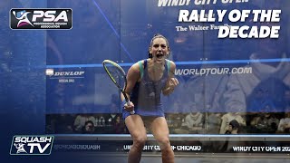 TOP 10 WOMENS SQUASH RALLIES OF THE DECADE [upl. by Brunn38]