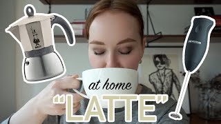 HOW TO MAKE A quotLATTEquot AT HOME moka pot  frother [upl. by Yemrej]