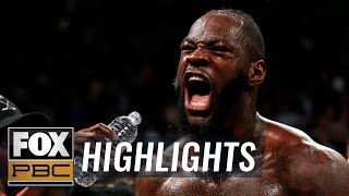 Wilder vs Ortiz II  HIGHLIGHTS  PBC ON FOX [upl. by Teiv556]