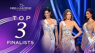 72nd MISS UNIVERSE  Top 3  Miss Universe [upl. by Noitsuj]