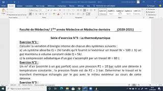 Td thermodynamique exercice 1234 [upl. by Imhsar403]