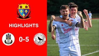 Caerleon 05 Cwmbrân Town  Gwent FA Senior cup  Quarter final highlights [upl. by Nayar]