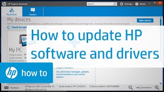 Updating HP Software and Drivers  HP Support  HP Support [upl. by Nhguav]