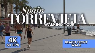 TORREVIEJA SPAIN  BEACH WALK  4K 60FPS  ⛱ [upl. by Iek]