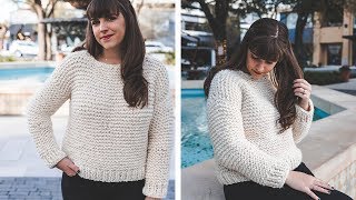 Simple Knit Sweater  start to finish [upl. by Ajet]