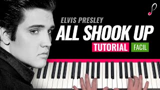 Como tocar quotAll shook upquotElvis Presley  Piano tutorial y partitura [upl. by Naujuj]