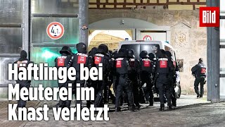 Gefängnismeuterei Polizei stürmt Knast in Thüringen  JVA Untermaßfeld [upl. by Aili]