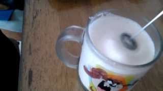 Aerolatte Review Frothing Cold Milk In Under 1 Minute [upl. by Cullan857]